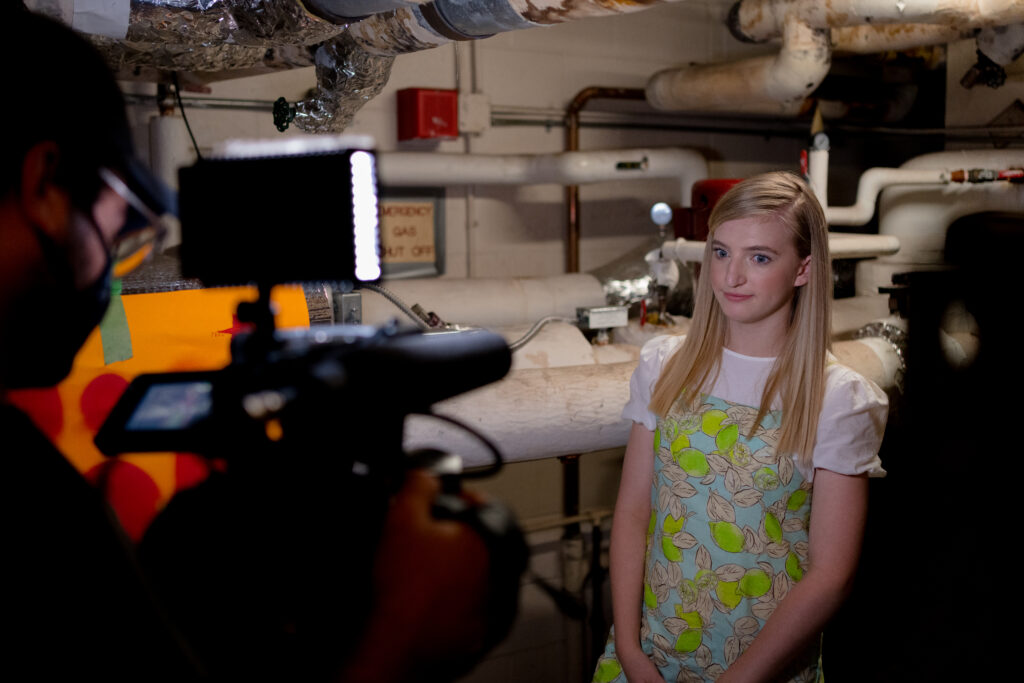 Lilly Batlam gives interview in kids CBC series Detention Adventure 3