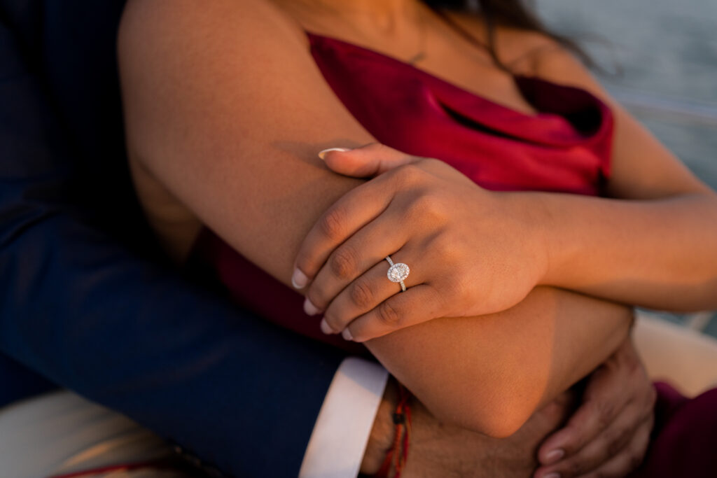 Surprise Boat Proposal Lake Ontario, Toronto - Photographer Lauren Newman