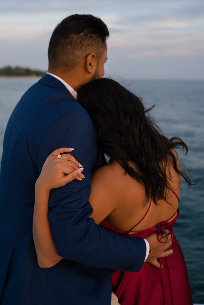Surprise Boat Proposal Lake Ontario, Toronto - Photographer Lauren Newman