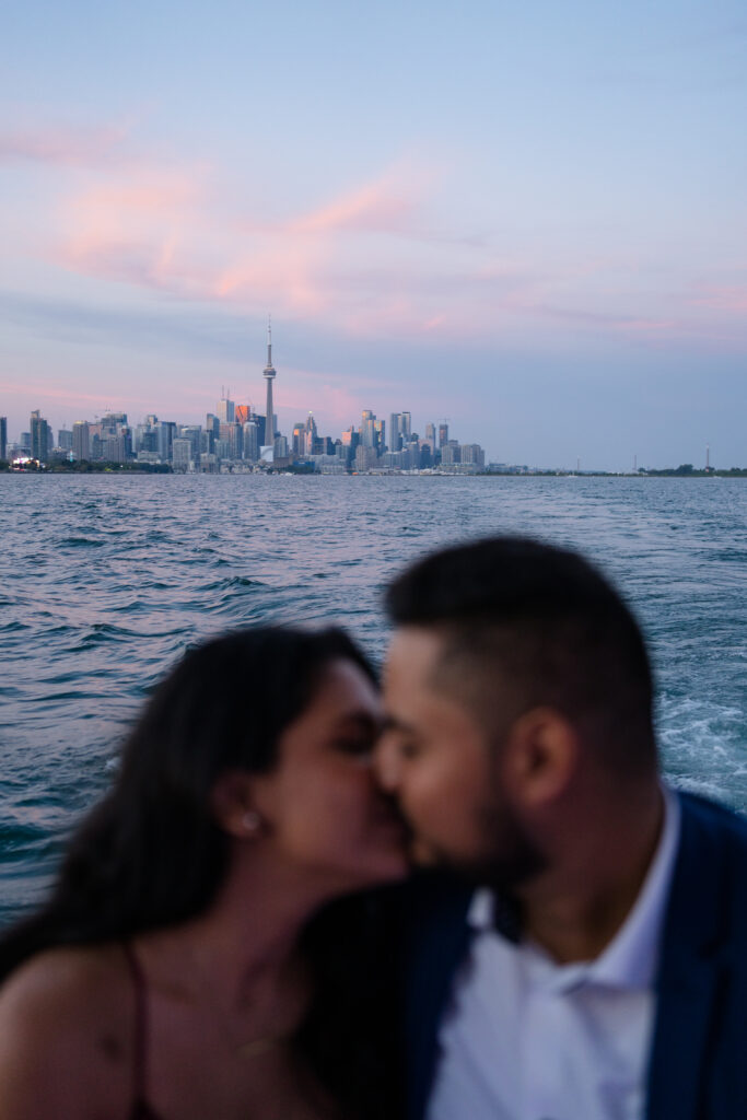 Surprise Boat Proposal Lake Ontario, Toronto - Photographer Lauren Newman