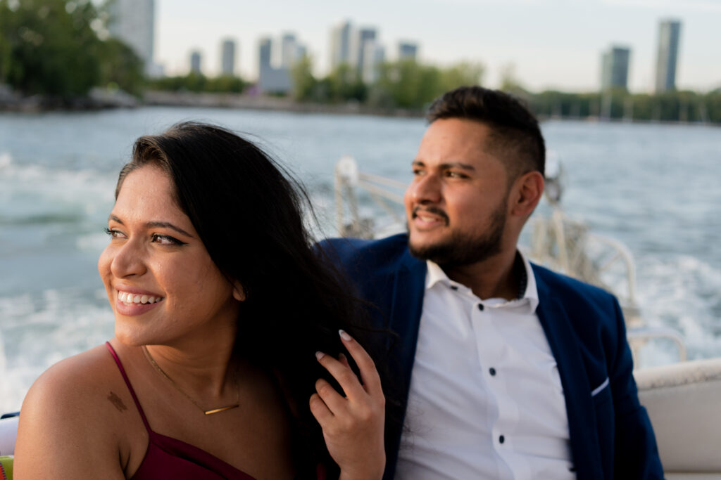 Surprise Boat Proposal Lake Ontario, Toronto - Photographer Lauren Newman