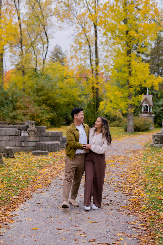 Surprise Fall Proposal Engagement Photos Guildwood Park - Photographer, Lauren Newman
