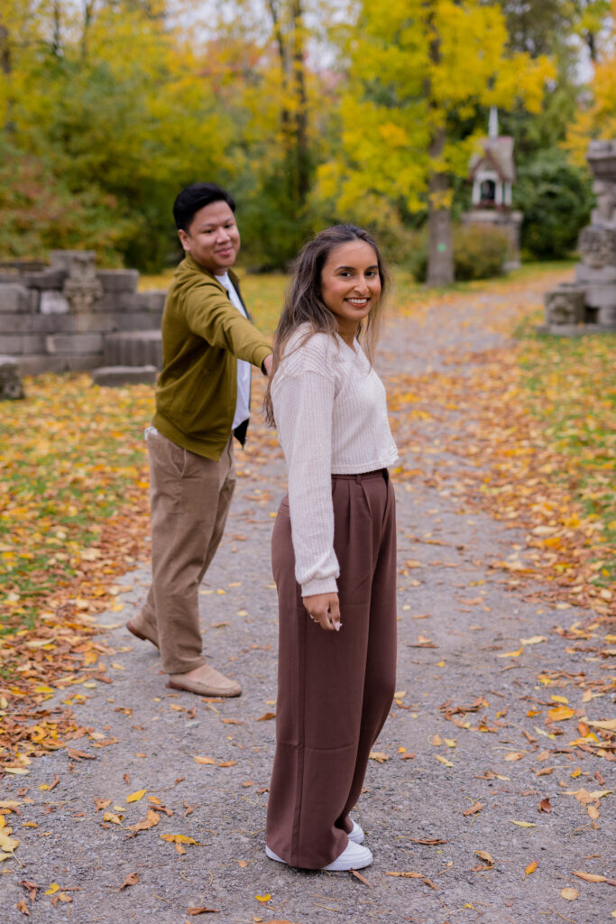 Surprise Fall Proposal Engagement Photos Guildwood Park - Photographer, Lauren Newman