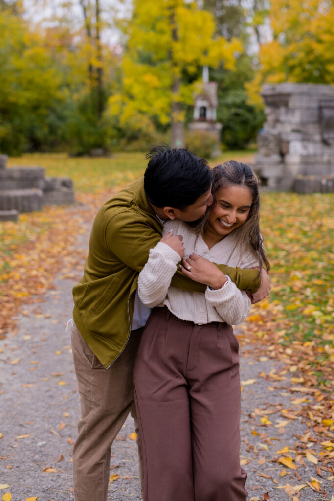 Surprise Fall Proposal Engagement Photos Guildwood Park - Photographer, Lauren Newman