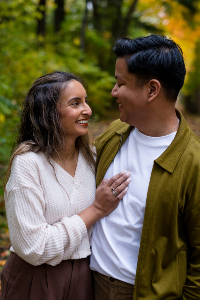 Surprise Fall Proposal Engagement Photos Guildwood Park - Photographer, Lauren Newman