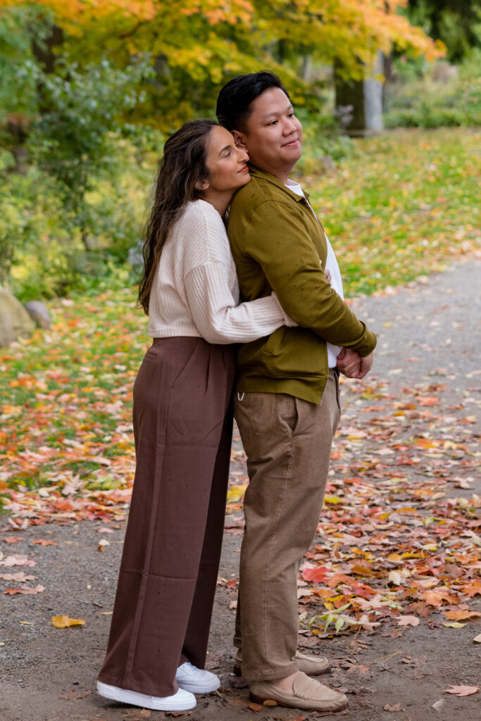 Surprise Fall Proposal Engagement Photos Guildwood Park - Photographer, Lauren Newman