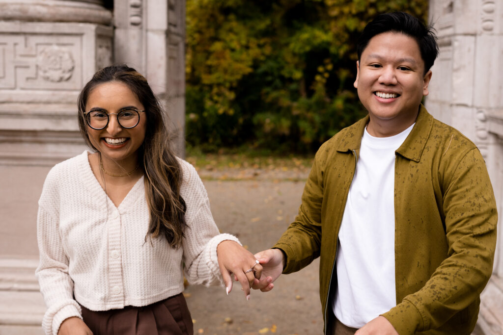 Surprise Fall Proposal Engagement Photos Guildwood Park - Photographer, Lauren Newman