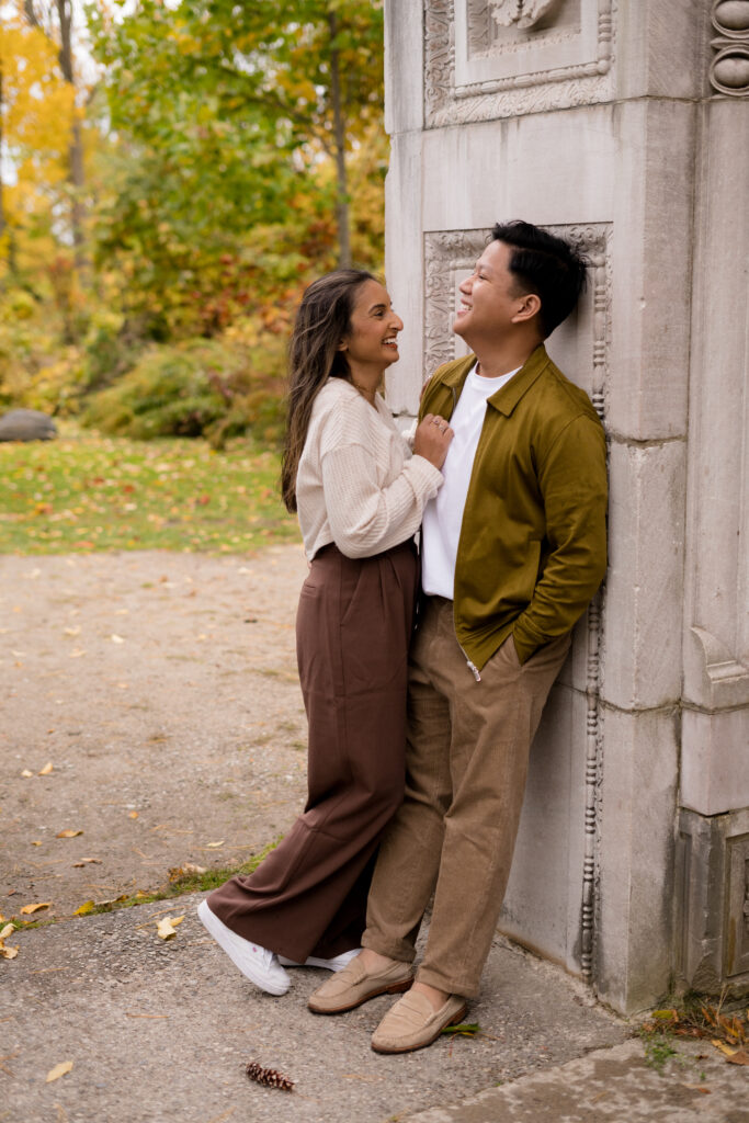 Surprise Fall Proposal Engagement Photos Guildwood Park - Photographer, Lauren Newman
