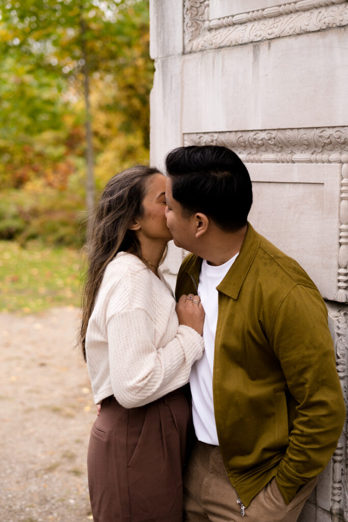 Surprise Fall Proposal Engagement Photos Guildwood Park - Photographer, Lauren Newman
