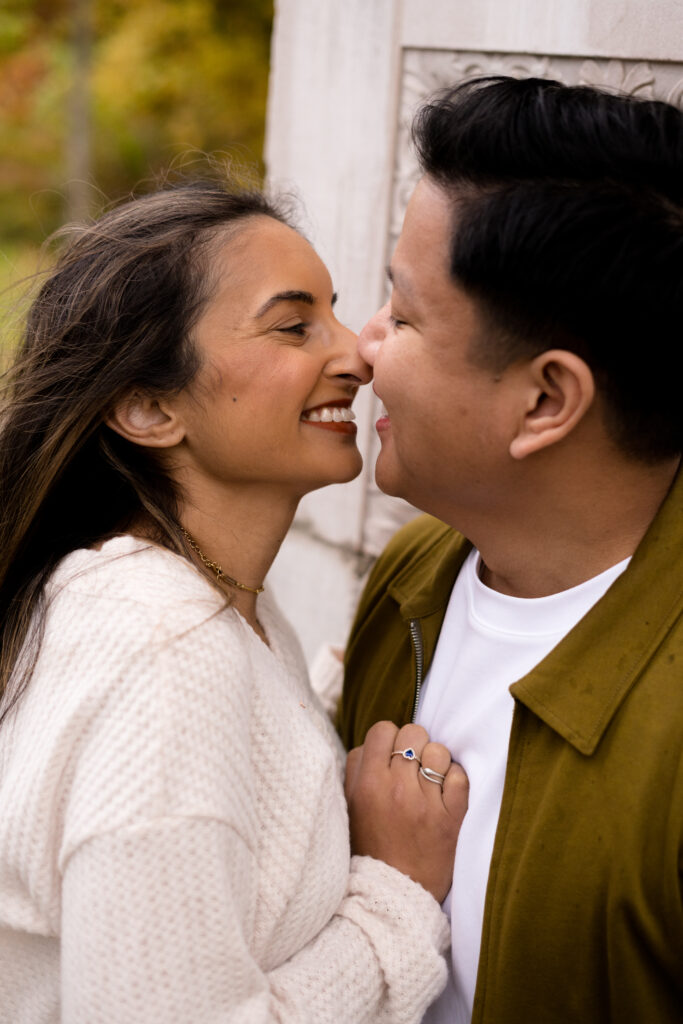Surprise Fall Proposal Engagement Photos Guildwood Park - Photographer, Lauren Newman