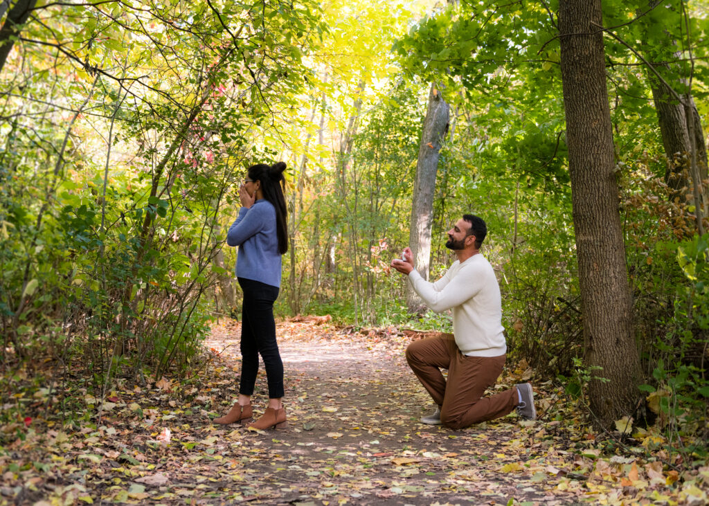 Surprise Fall Proposal Engagement Photos Dundas Peak - Photographer, Lauren Newman