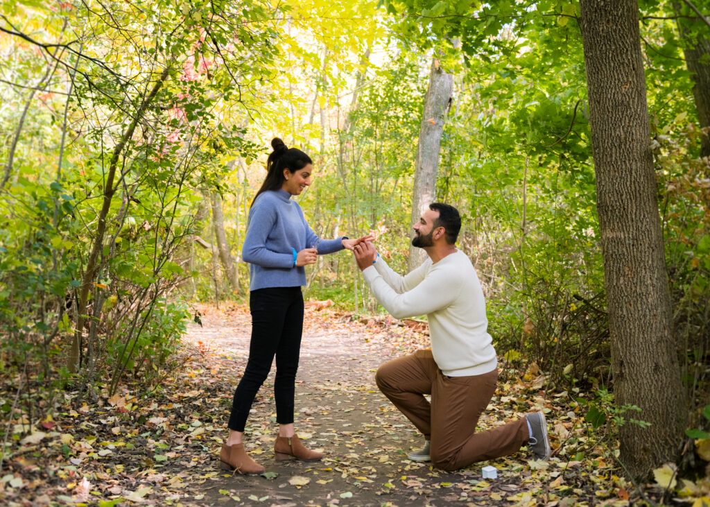 Surprise Fall Proposal Engagement Photos Dundas Peak - Photographer, Lauren Newman