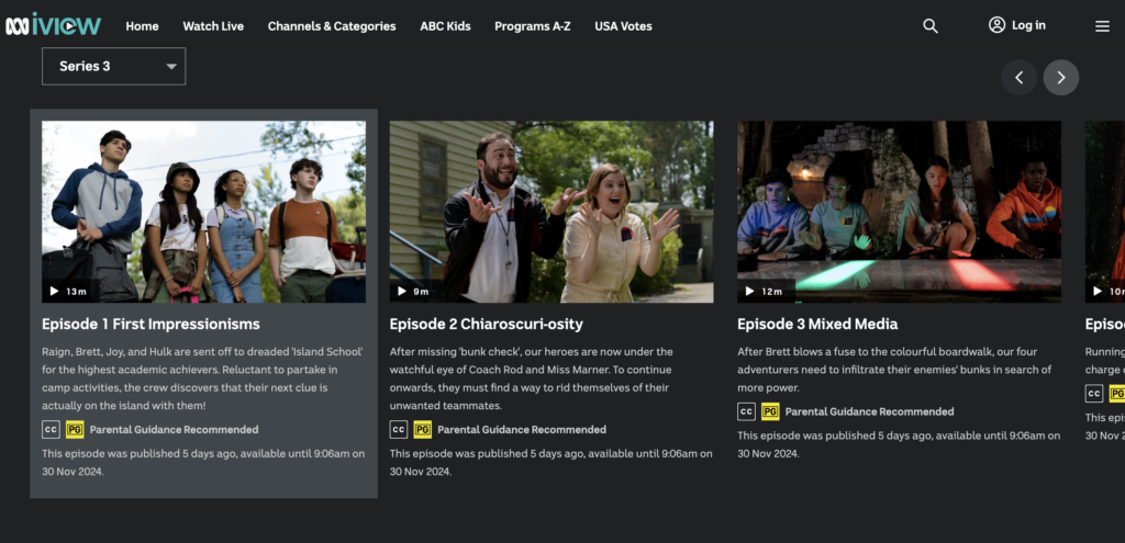Thumbnail photos of Detention Adventure 3, streaming on ITV and Britbox