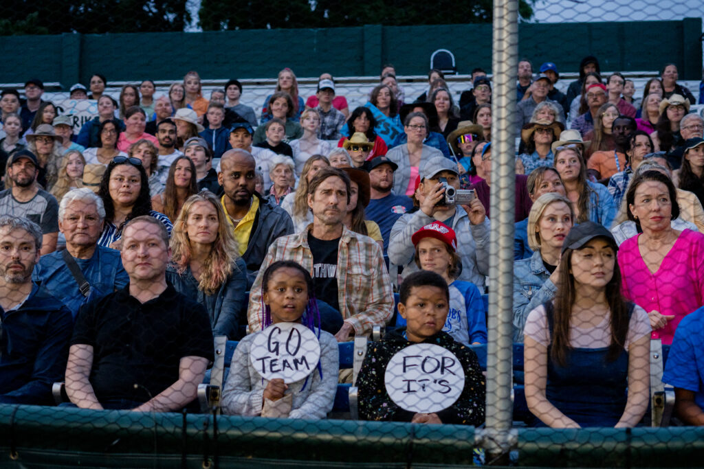 Luke Wilson is part of crowd watched baseball match in movie You Gotta Believe