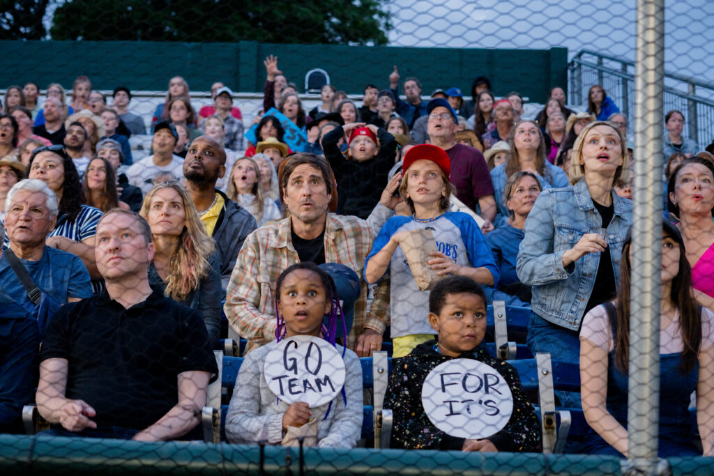 Luke Wilson is part of crowd watched baseball match in movie You Gotta Believe