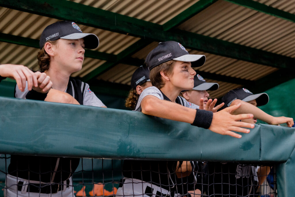 Kids looks out at baseball game being played in movie You Gotta Believe