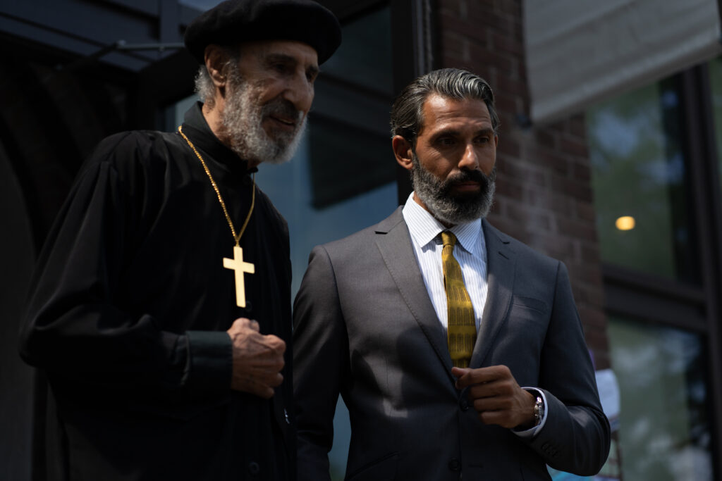 Ryan Ali's father in a scene from the movie Queen Tut