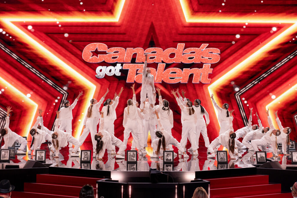 Dance group perform on stage of Canadas Got Talent