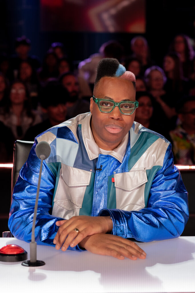 Kardinal Offishall poses for photo while judging Canadas Got Talent