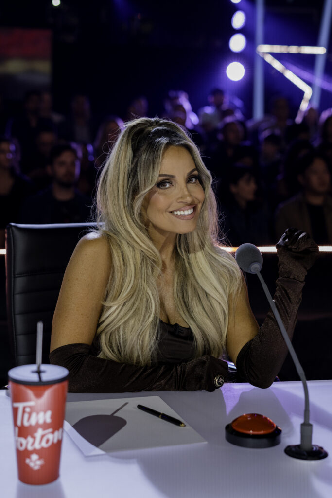 Trish Stratus poses for photo while judging Canadas Got Talent