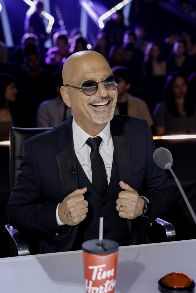 London UK Stills Photographer - Howie Mendel poses to camera on Canadas Got Talent season 4